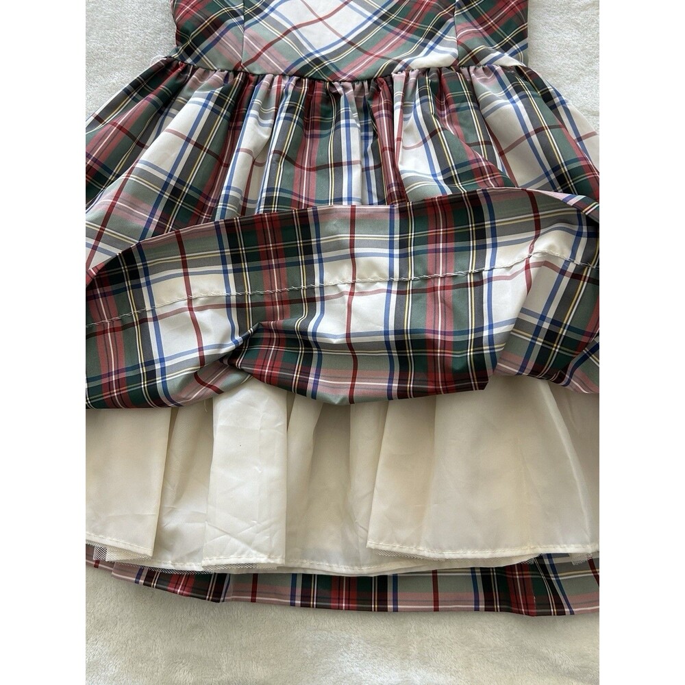 Polo Ralph Lauren Girl Dress Size 8 Classic Plaid Holiday Christmas Preppy - Picture 8 of 9